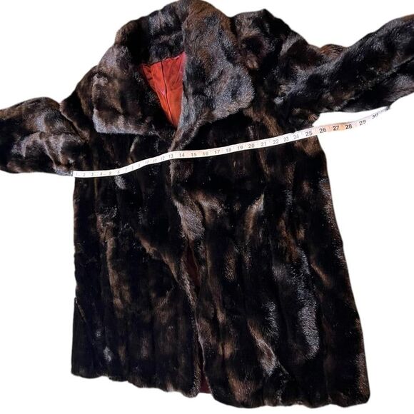 VINTAGE Tissavel of France Faux Fur Coat Mink - Picture 6 of 9